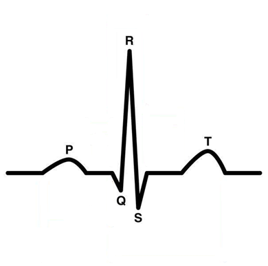 Un cycle cardiaque à l'ECG.